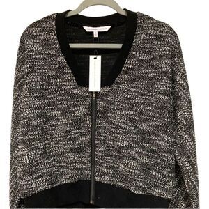 Cupcakes and Cashmere Black and white Sweater NWT